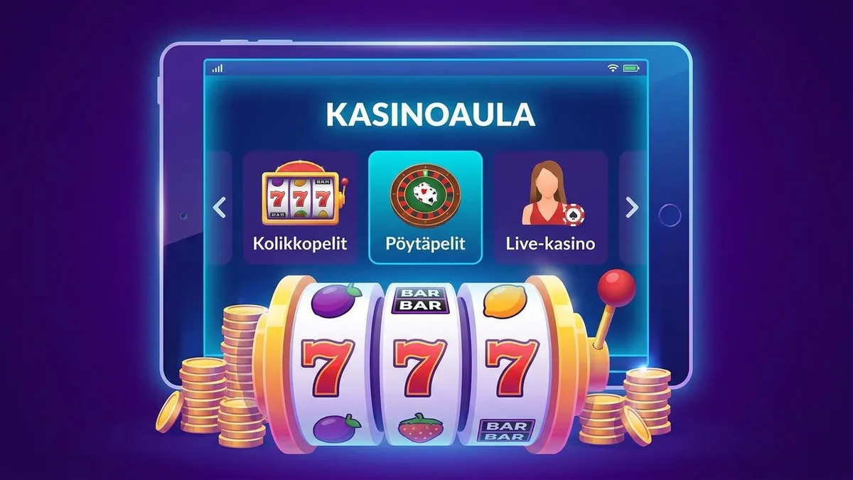Kasinopelien valikoima